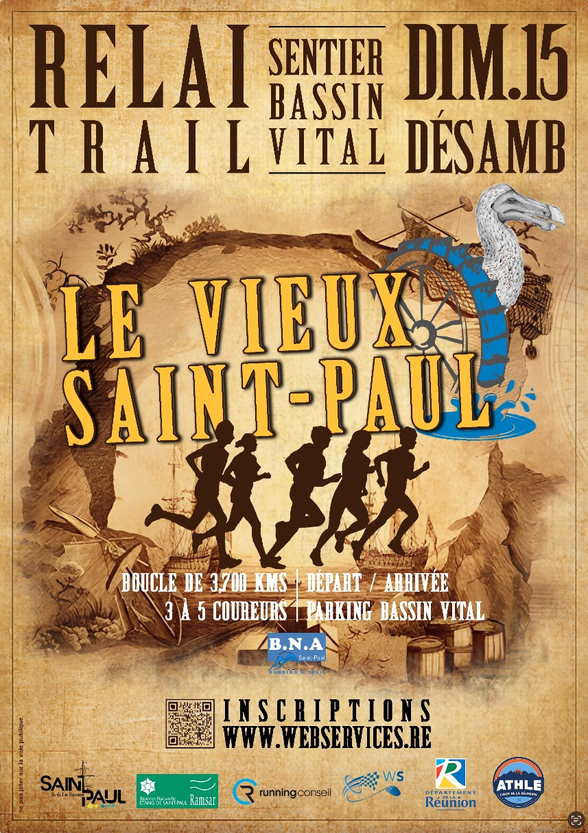 AFFICHE RELAIS Trail Le Vieux St Paul BNA