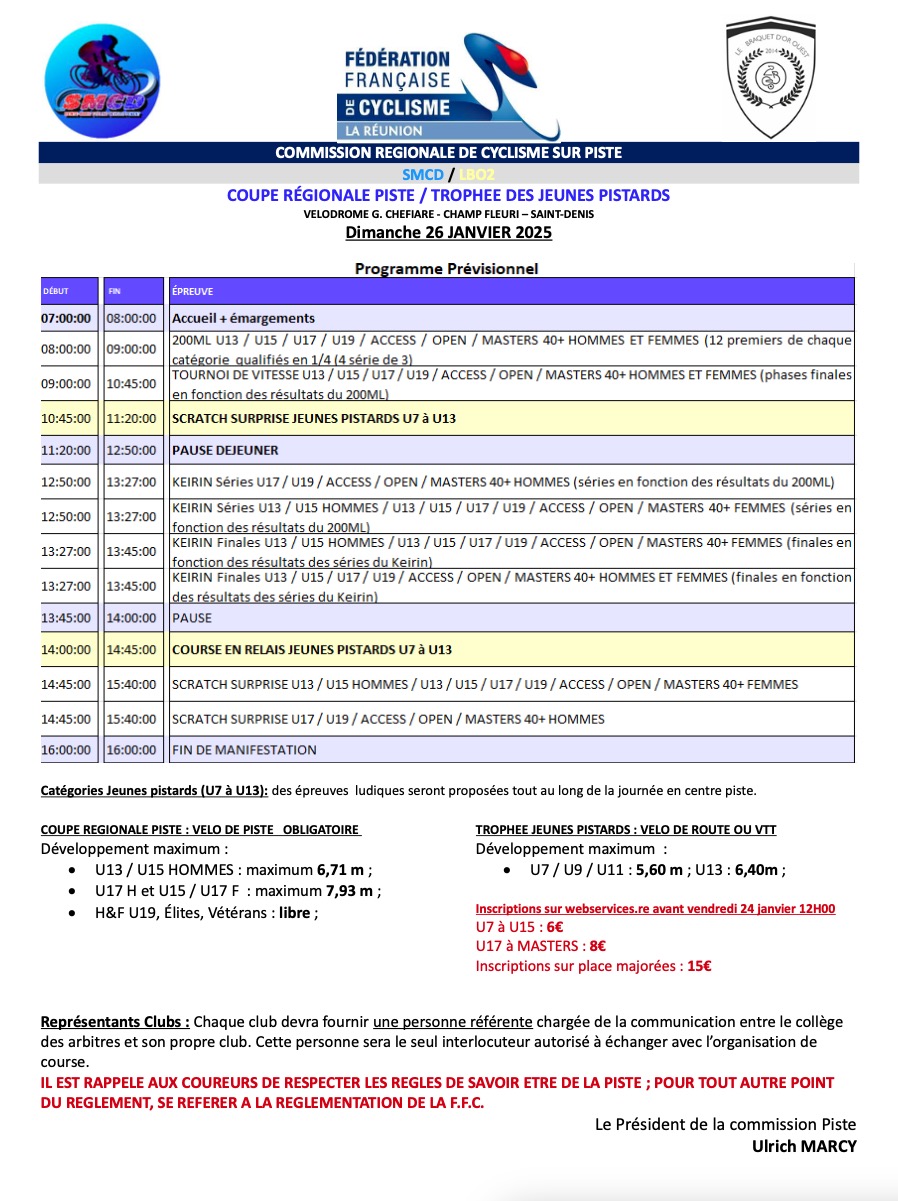 REGLEMENT Trophee Jeunes Pistards CRP SMCD LBO2