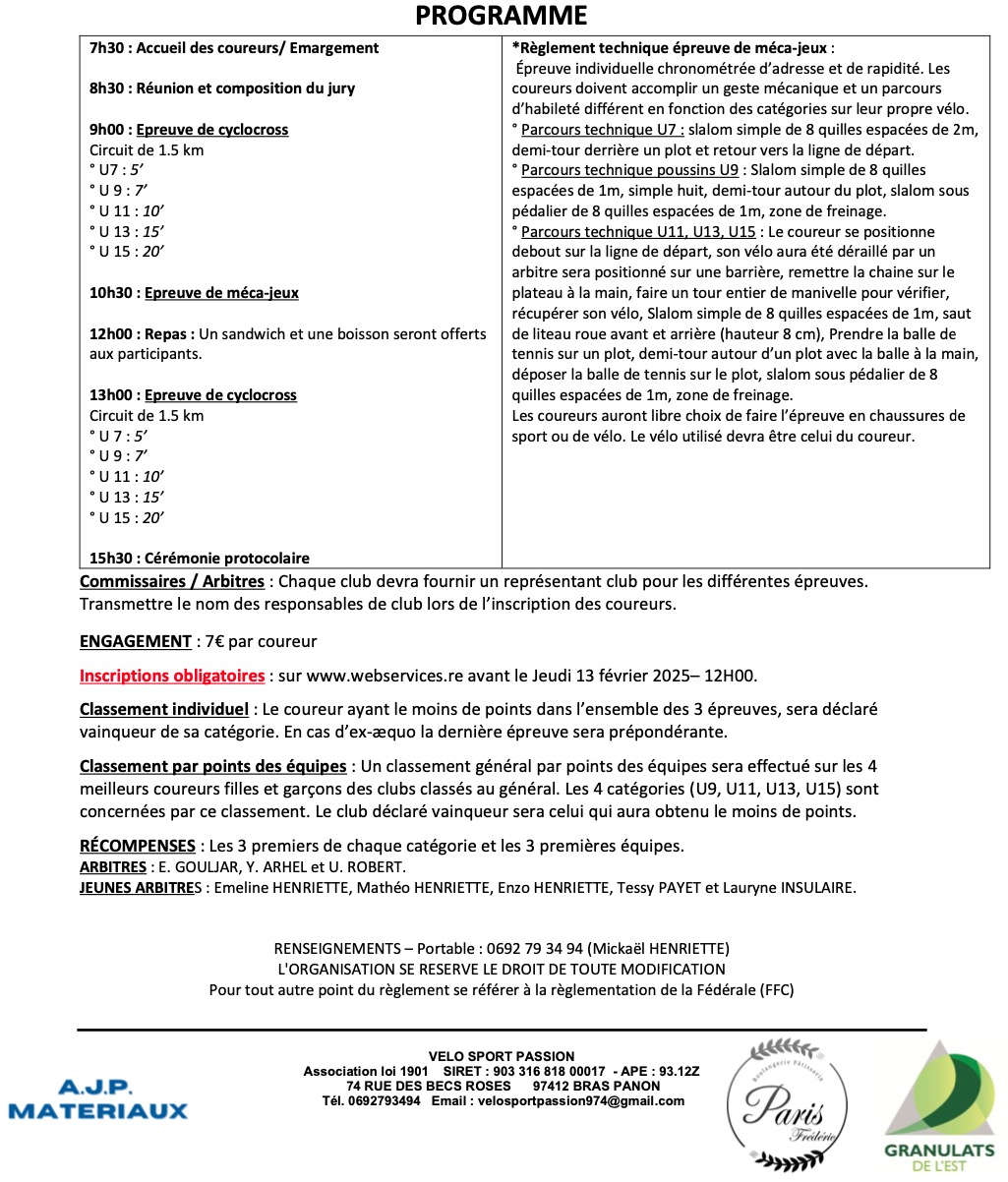 REGLEMENT EDV VSP 2025