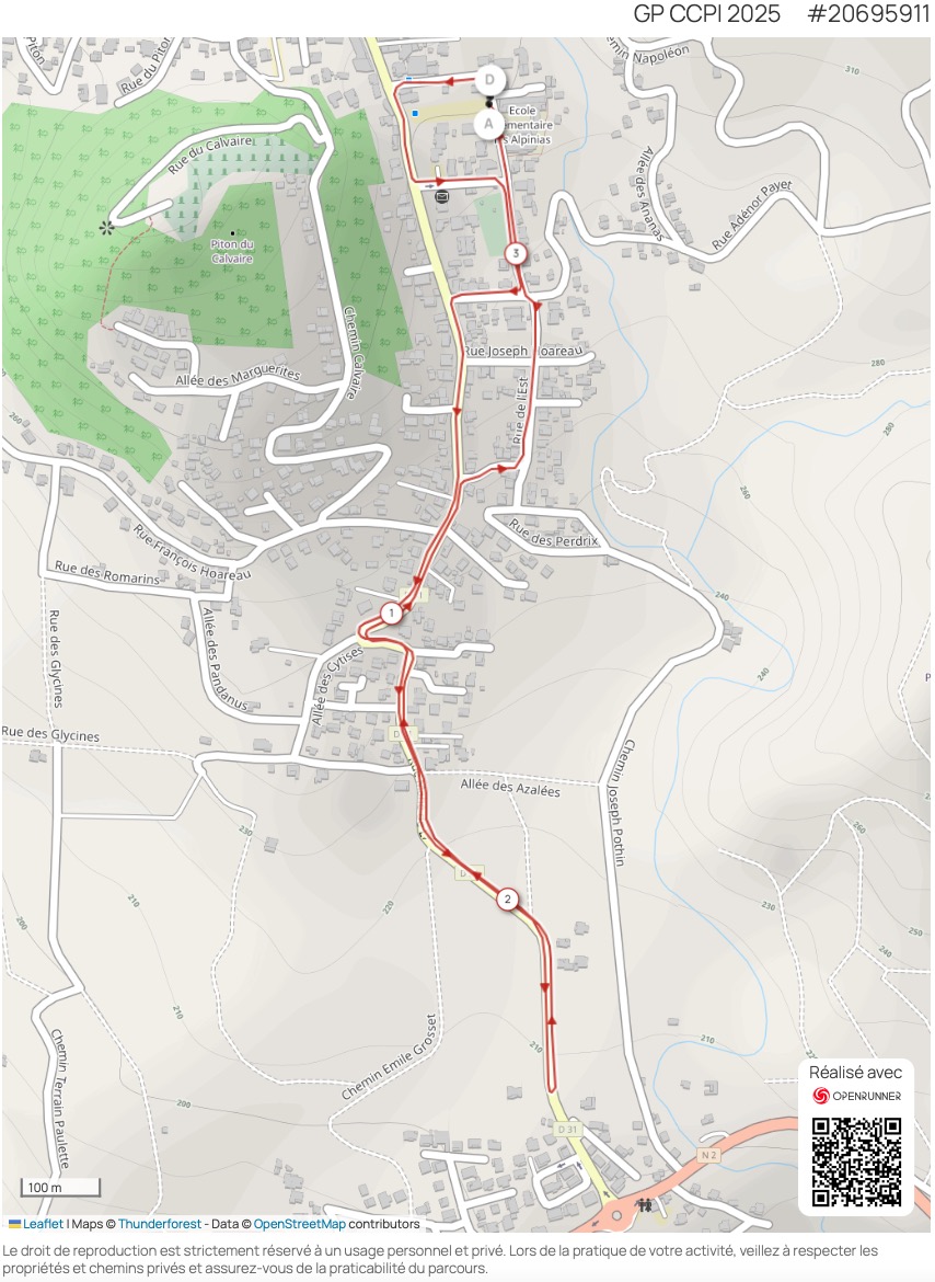 PLAN GP Cycliste Petite Ile CCPI