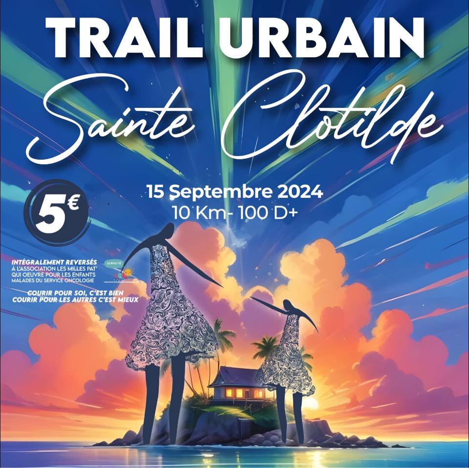 AFFICHE Trail Urbain Sainte Clotilde 2025