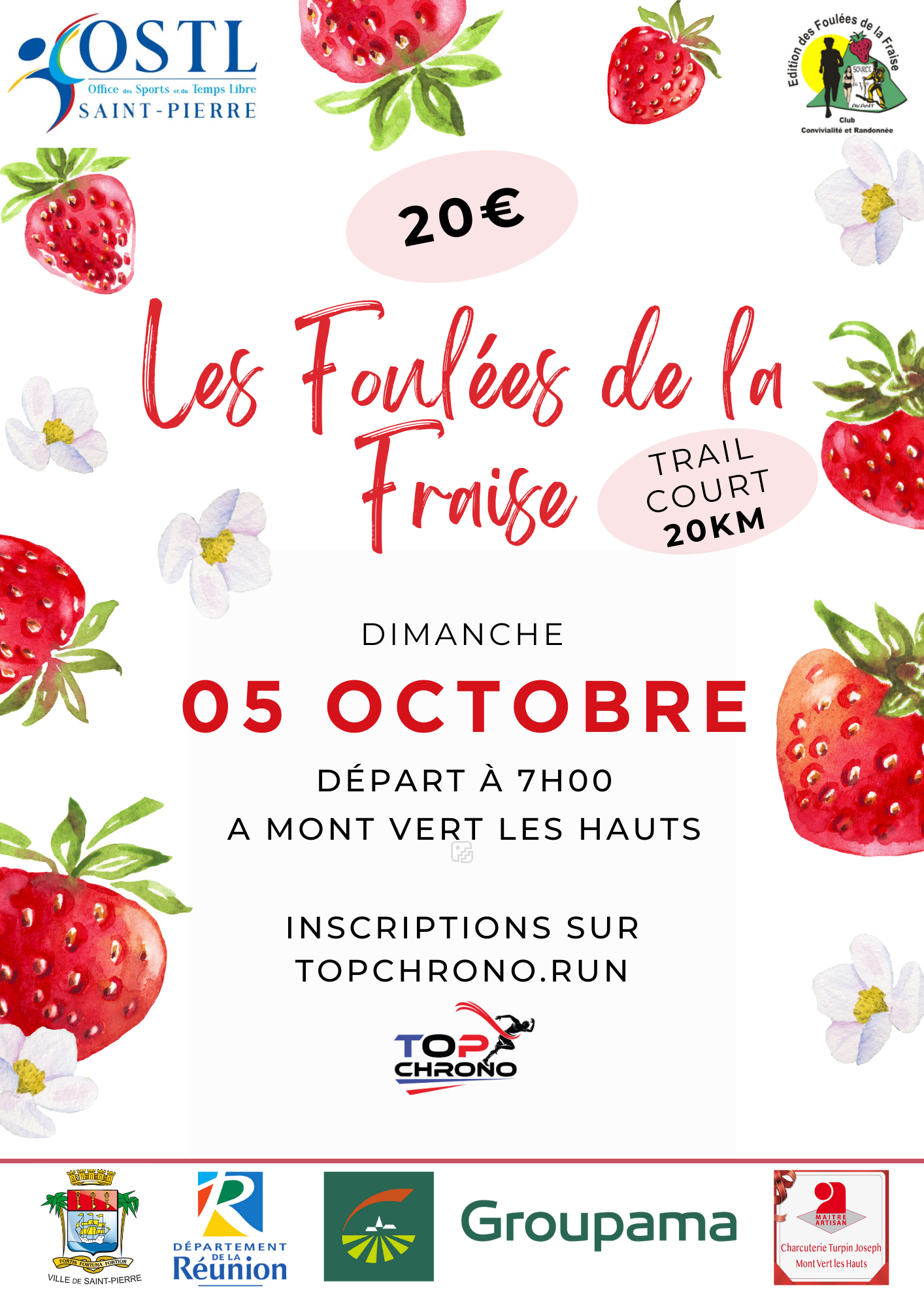 AFFICHE Les Foulees de la Fraise 2025
