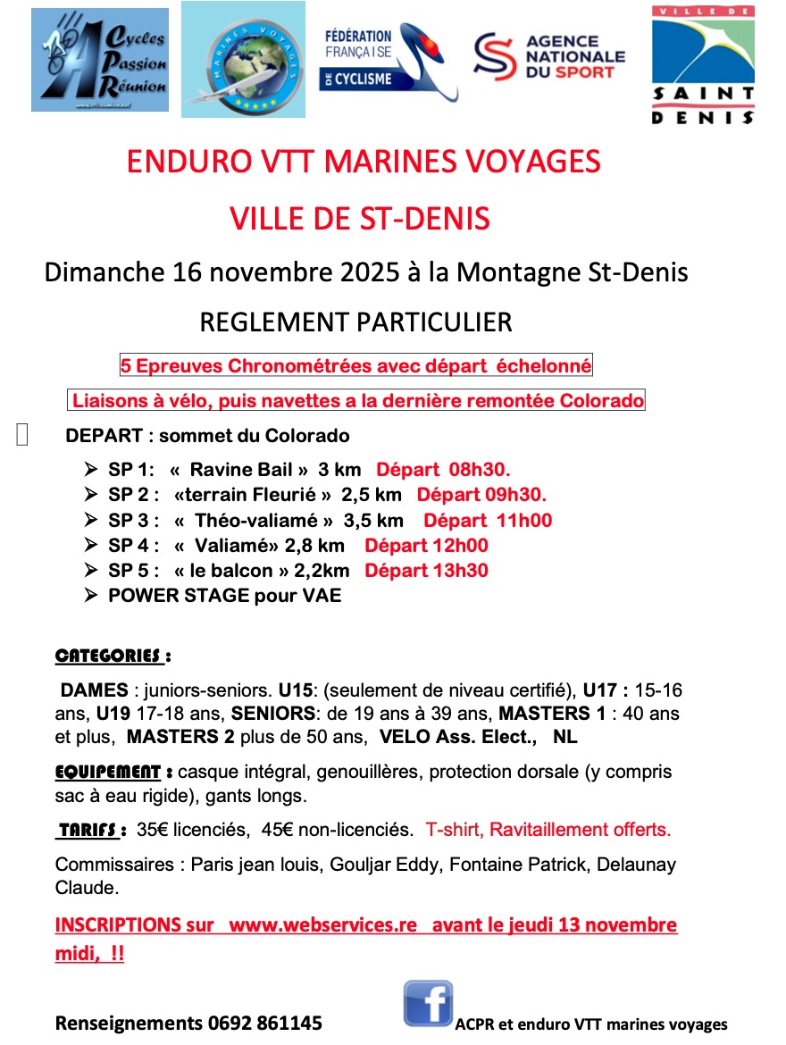 programme enduro 25