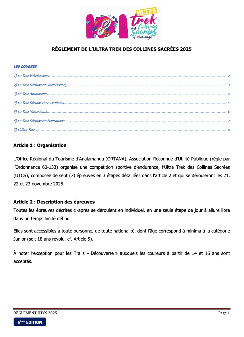 REGLEMENT UTCS 2025