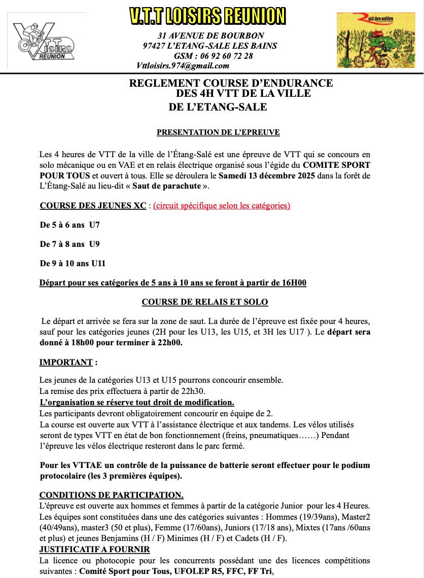 AFFICHE DES 4 HEURES SEMI NOCTURNE
